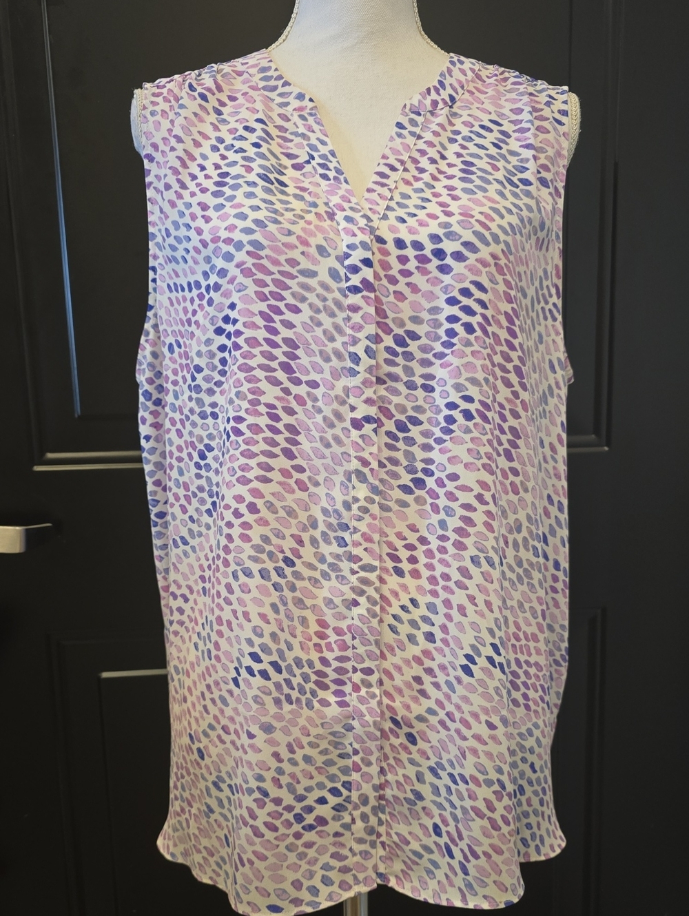 NYDJ Soft Lavender & Blue Sleeveless V-Neck Camisole